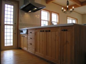 手作りキッチン　素敵ですね☆